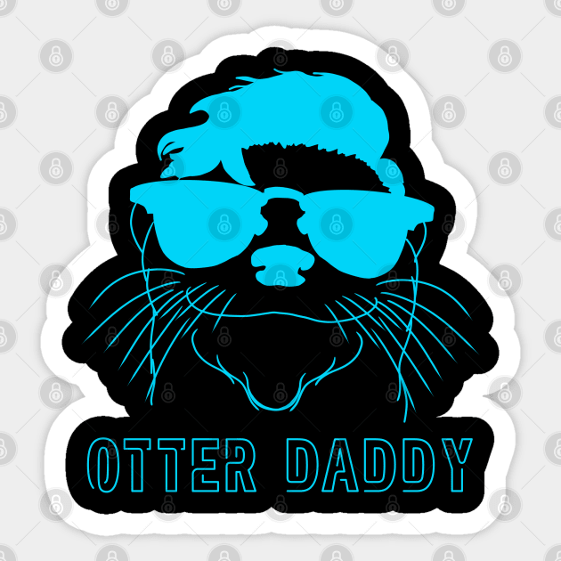 Otter Daddy Sticker by Sploot